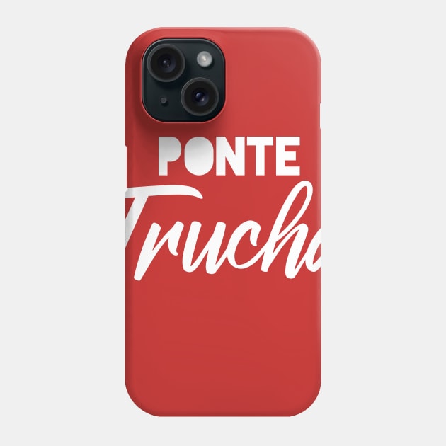 Ponte Trucha - clean design Phone Case by verde