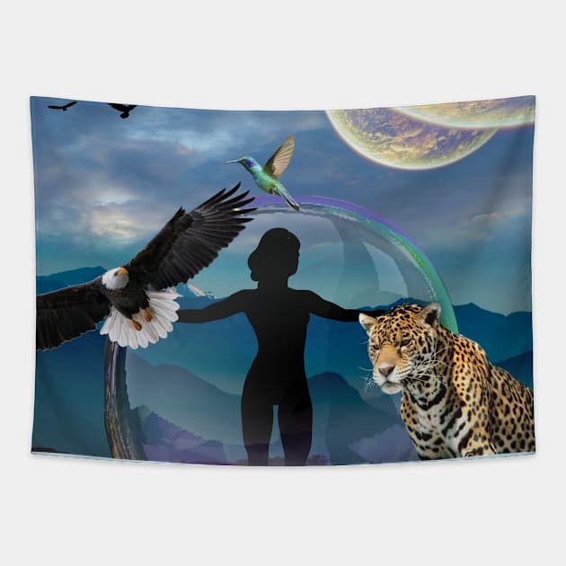 Energy Protection - for reinforce intentions Tapestry by ManifestYDream