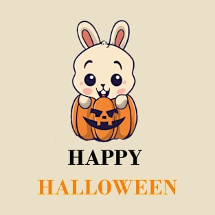 Happy Halloween White Rabbit T-Shirt