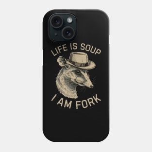 Opossum-quotes Phone Case