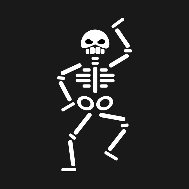 Dancing skeleton abstract drawing by SooperYela