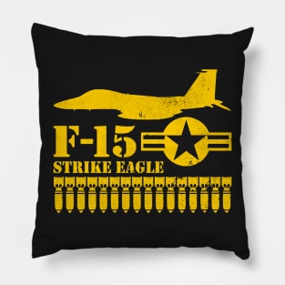 F-15 Strike Eagle (distressed) Pillow