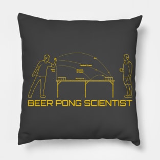 Beer Pong Scientist, Funny Drinking Games Pillow