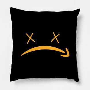 Dead Frowning Face Pillow