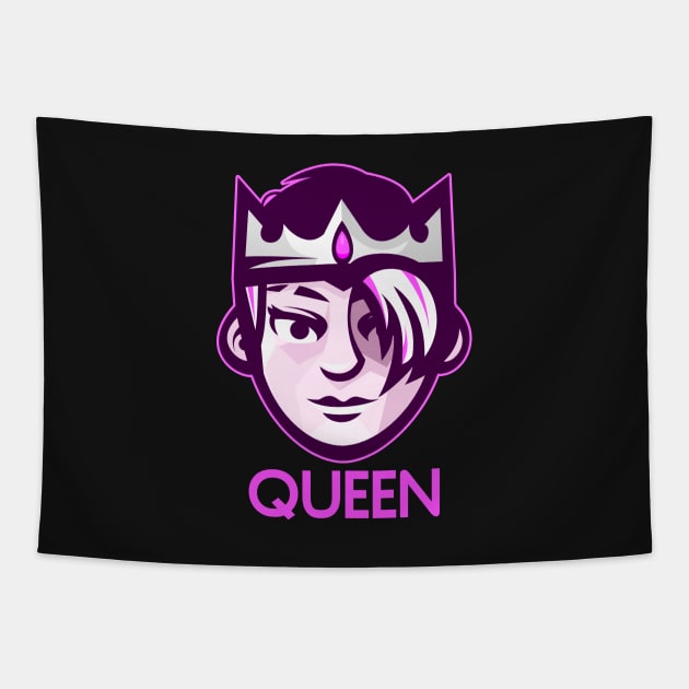Cool Queen Tapestry by Johnitees