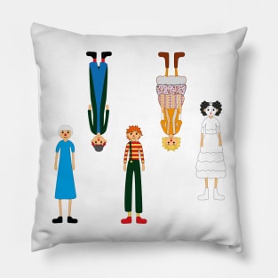 clown sticker pack Pillow