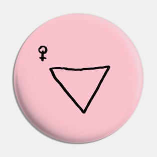 Girl Triangle Pin