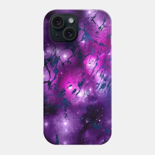 Nebula purple strata Phone Case