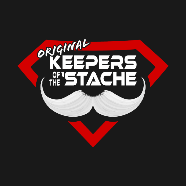 Original Keepers of the 'Stache logo by Donut Duster Designs