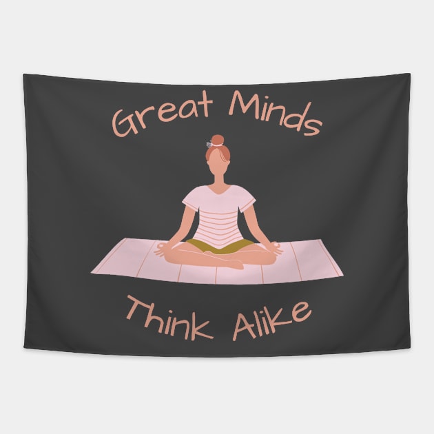 Great minds think alike Tapestry by Hssinou