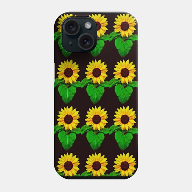 Vibrant Sunflowers pattern Phone Case by ozav