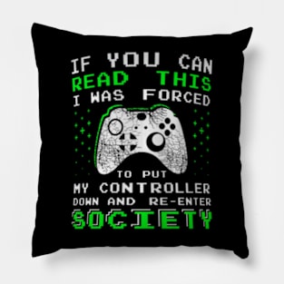 Teen  If You Can Read This Video Game Pillow