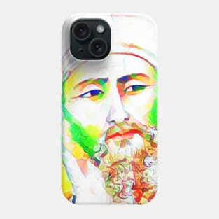 Averroes Colourful Portrait | Averroes Artwork 11 Phone Case