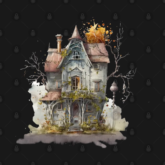 Goblincore house creepy cute house by Mimeographics