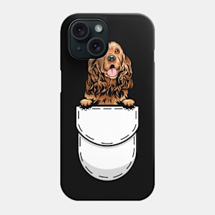 Funny Cocker Spaniel Pocket Dog Phone Case