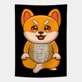 Cute shiba inu| crypto gift Tapestry