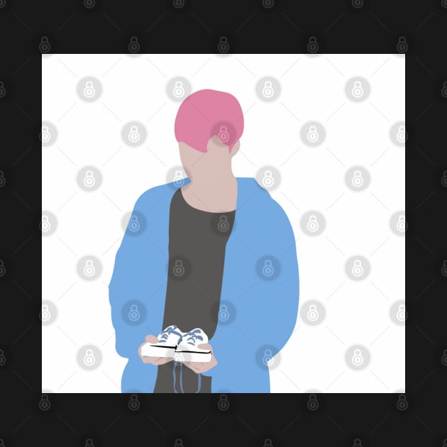 Jimin Spring Days Pink Hair Silhouette by BTSKingdom