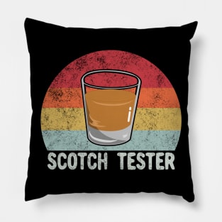 Retro Scotch Tester - Whiskey Lover Pillow