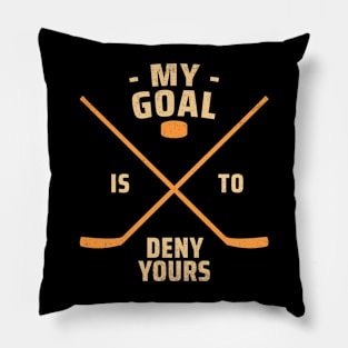 funny hockey Pillow