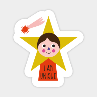 I am unique words of affirmation  birthday gift Magnet