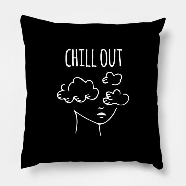 Chill Out Pillow by Ferhat Sözeri Art