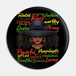 African Black History African American Ladies Juneteenth Pin