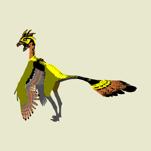 Caudipteryx by stargatedalek