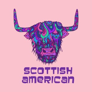 Scottish American Highland Cow T-Shirt