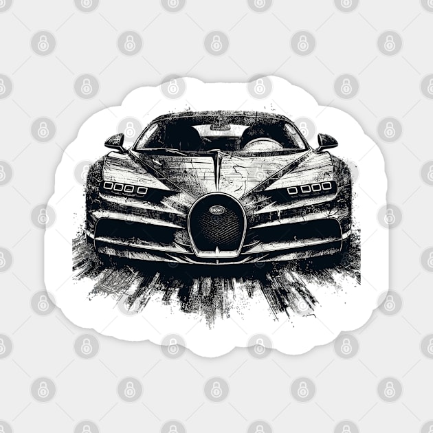 Bugatti Chiron Magnet by Vehicles-Art