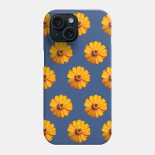 Golden Yellow Flower Pattern Phone Case