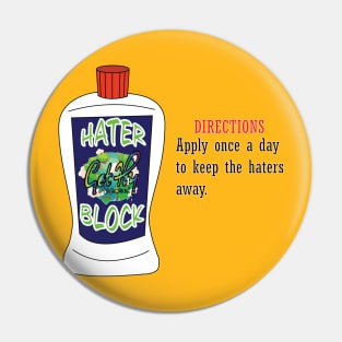 Hater Block Pin