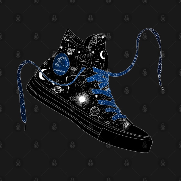 Aquarius high tops - Space laces by MickeyEdwards