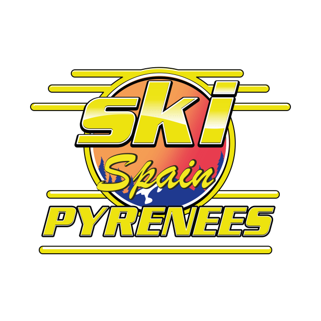 Pyrenees spain to ski logo by nickemporium1