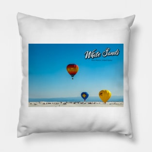 White Sands Hot Air Balloon Invitational Pillow