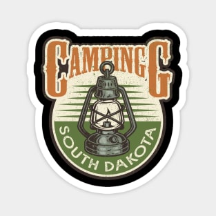 Camping Lantern South Dakota Magnet