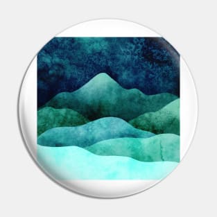 A Stroll through the Mountains // Negative Watercolour Painting Pin