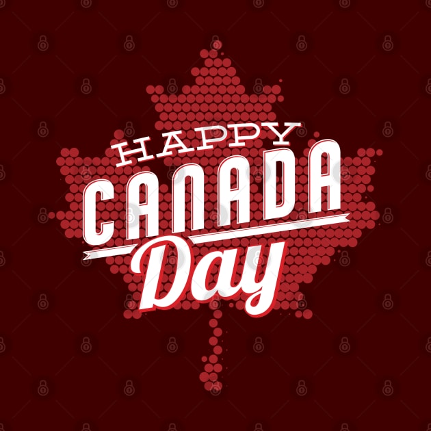 Happy Canada Day Maple Leaf Design Special Canada Independence Celebration Design - lght by QualiTshirt