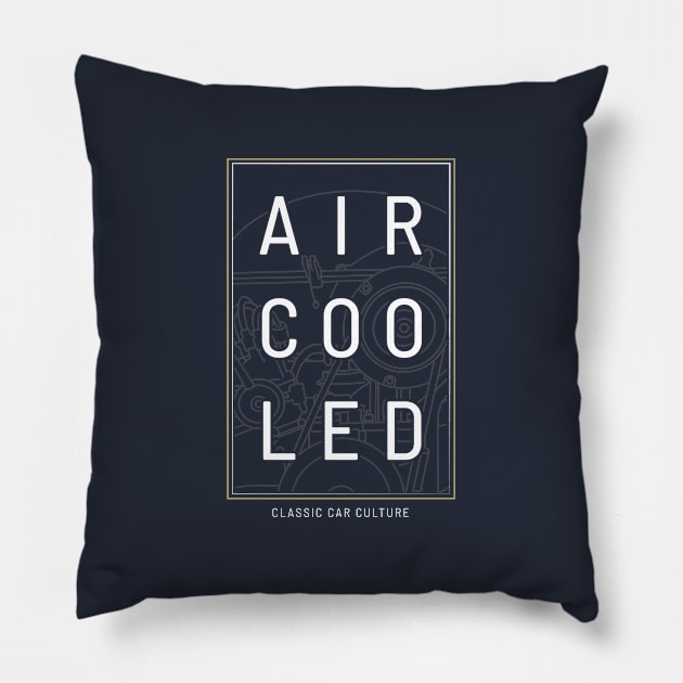 Aircooled Engine - Classic Car Culture Pillow by Aircooled Life