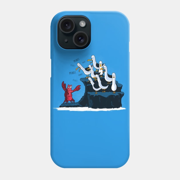 The crab is mine! Phone Case by tinkerpen