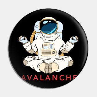 Avalanche  Crypto Cryptocurrency AVAX  coin token Pin