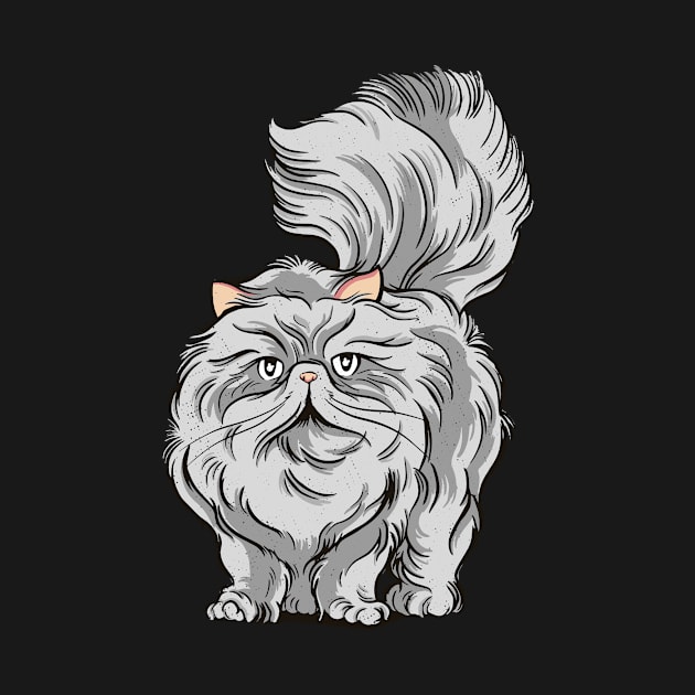 Persian cat - fluffy & beautifull - Gift idea for cat fans by sweetczak