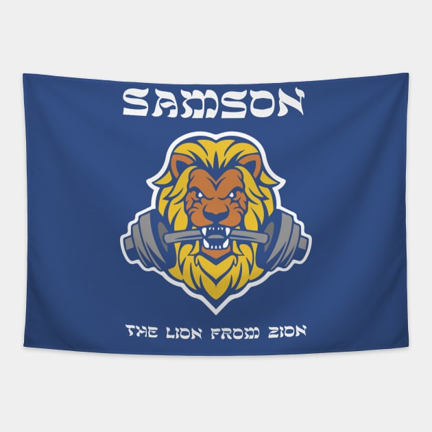 Samson- the Lion from Zion Tapestry by IdanDaganSamson