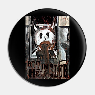 Rot In Hell.club LOGO Pin