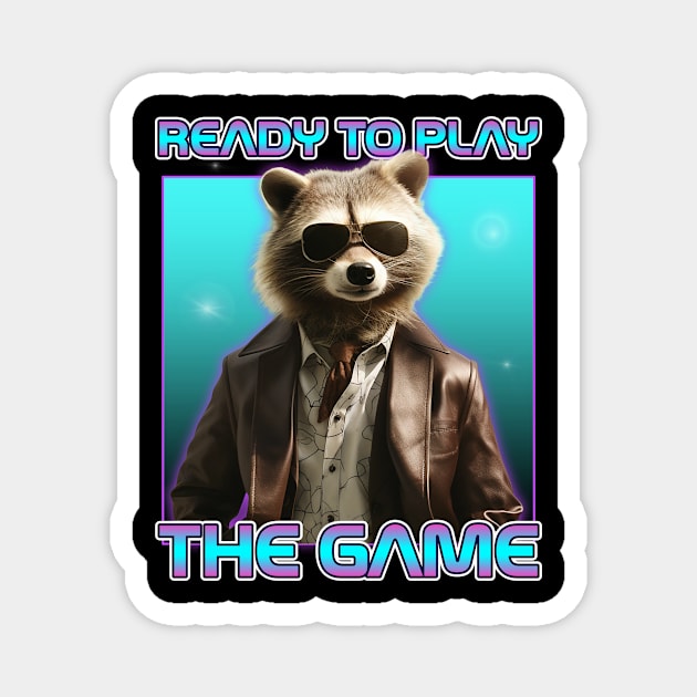 Funny Raccoon Boss Quote Magnet by Tip Top Tee's