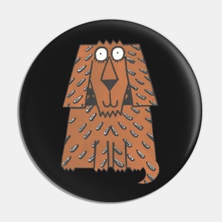 Spaniel, a retro style dog. Pin