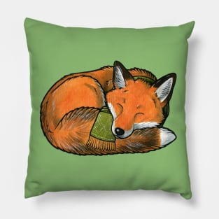 Sleeping red fox Pillow