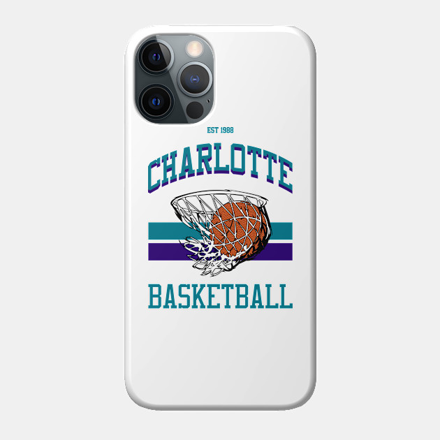 Varsity Style Charlotte Basketball - Charlotte Hornets - Phone Case