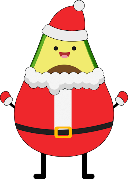 Avo Merry Christmas Kids T-Shirt by MZeeDesigns