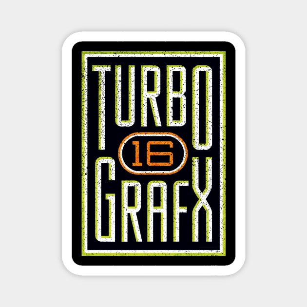 TurboGrafx 16 Logo Magnet by Super Retro City