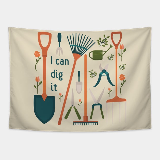 Gardeners can dig it! Tapestry by moose_cooletti